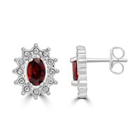 Earrings Brand Woman Royale in Steel Cristallo 14ER038R - 14ER038R